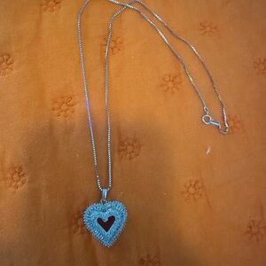 Silver Heart Pendant Necklace